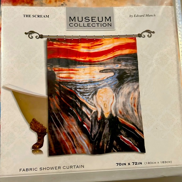 Edvard Munch THE SCREAM Shower curtain - Picture 1 of 4
